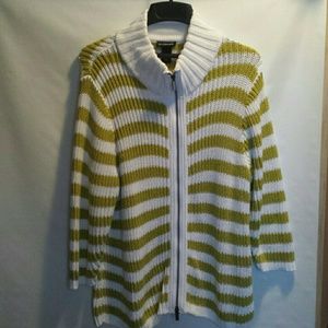 Lane Bryant women's  zip front sweater